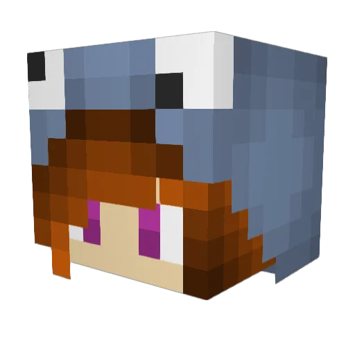 DerRix99HD Minecraft avatar head, 3D render