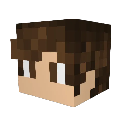 DerRuben3 Minecraft avatar head, 3D render
