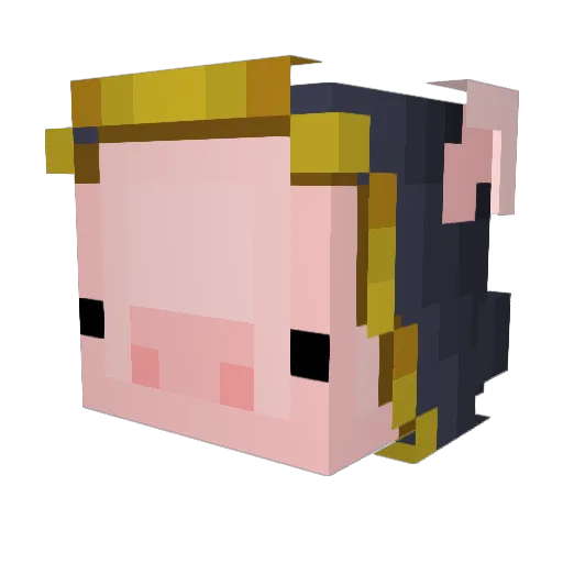 DerRusseMaxim Minecraft avatar head, 3D render