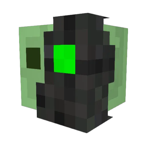 DerSlime Minecraft avatar head, 3D render