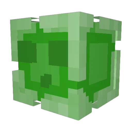 DerSmok Minecraft avatar head, 3D render