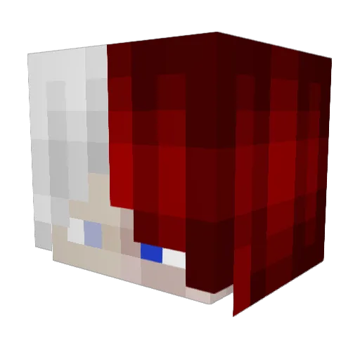 DerSpacYYY Minecraft avatar head, 3D render