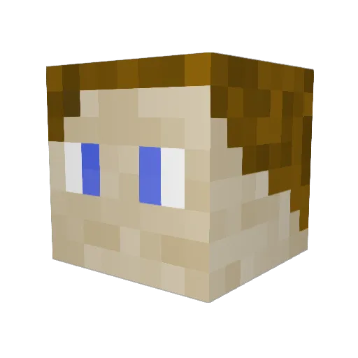 DerStoppelhopser Minecraft avatar head, 3D render
