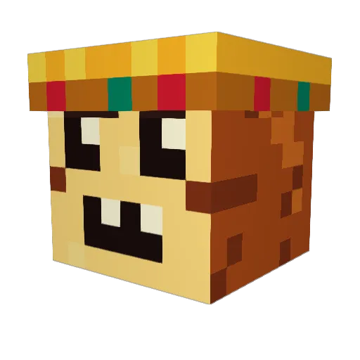 DerToasterKing Minecraft avatar head, 3D render