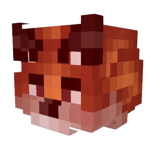 DerToteEnder Minecraft avatar head, 3D render