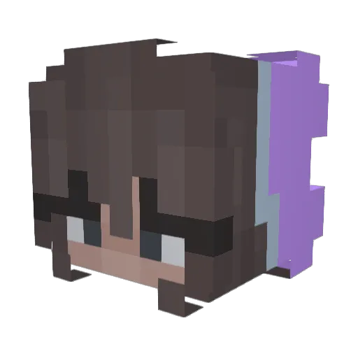DerTraum Minecraft avatar head, 3D render