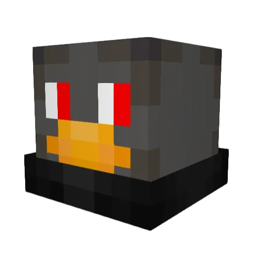 DerTwitchEnte Minecraft avatar head, 3D render