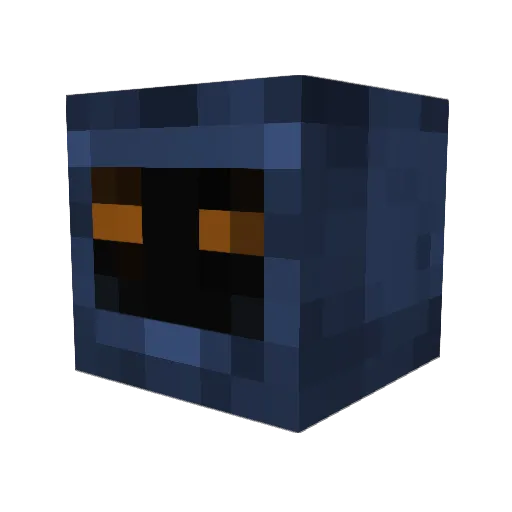 DerWanin Minecraft avatar head, 3D render