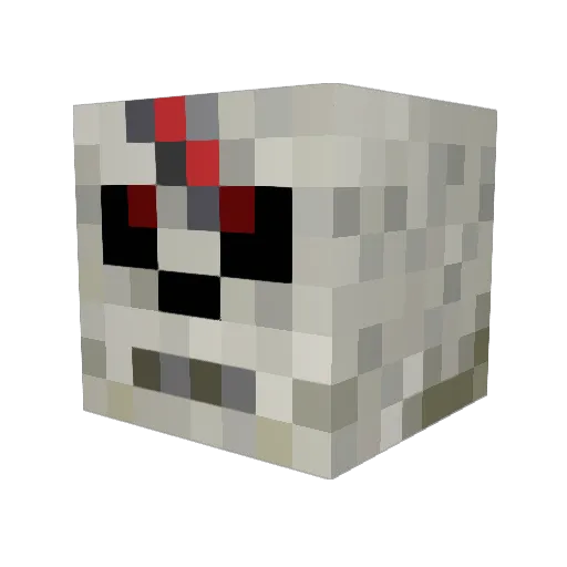 DerWernery Minecraft avatar head, 3D render