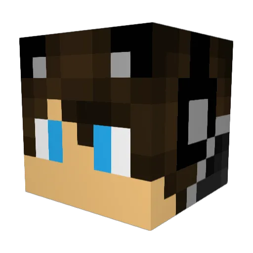DerWolfsHund Minecraft avatar head, 3D render