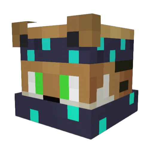 DerYouTubebaer Minecraft avatar head, 3D render