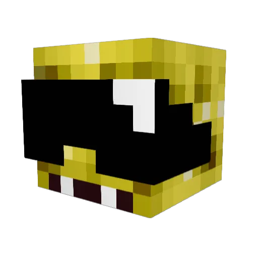 DerZiegenGott Minecraft avatar head, 3D render