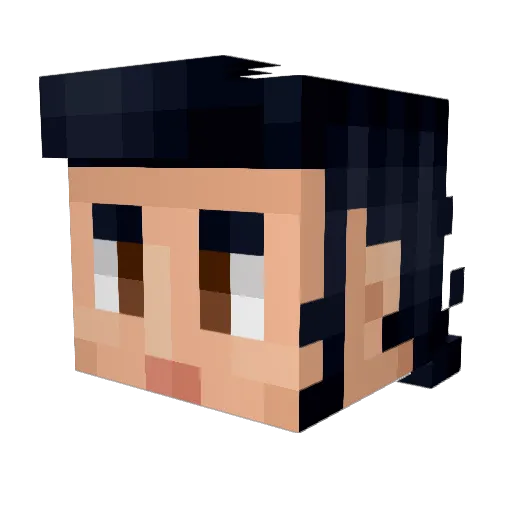 Der_Ackermann Minecraft avatar head, 3D render