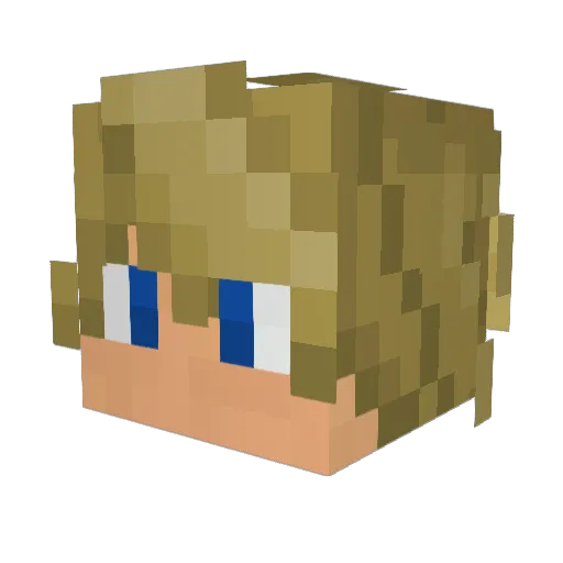 Der_ArTz Minecraft avatar head, 3D render