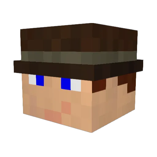 Der_Felix Minecraft avatar head, 3D render
