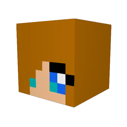 Der_Getz Minecraft avatar head, 3D render