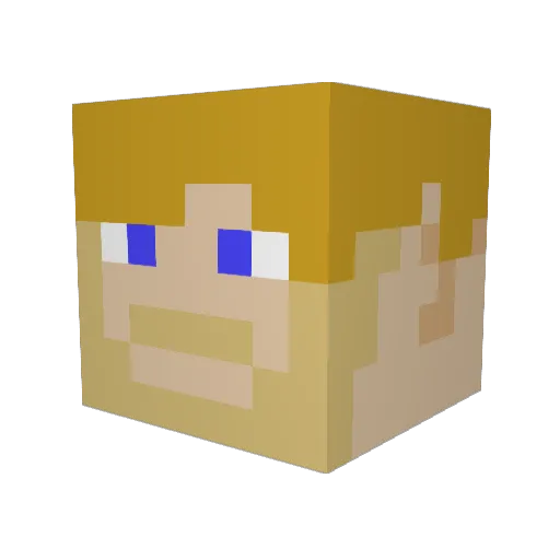 Der_Handlanger Minecraft avatar head, 3D render