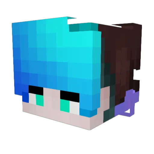 Der_Jibbit Minecraft avatar head, 3D render