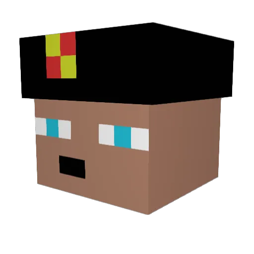 Der_Koppelmann Minecraft avatar head, 3D render