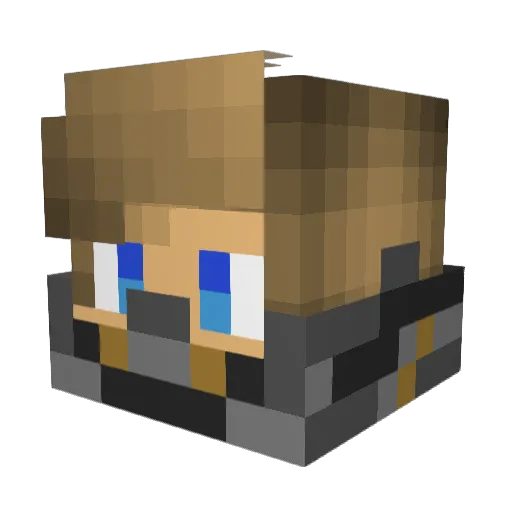 Der_Krieger_07 Minecraft avatar head, 3D render