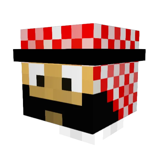 Der_Kurde Minecraft avatar head, 3D render