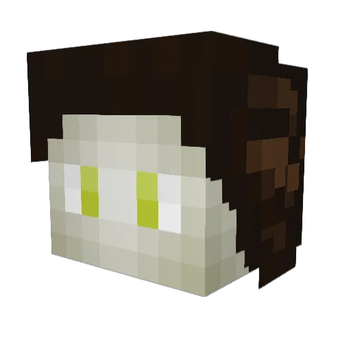 Der_Lauch Minecraft avatar head, 3D render