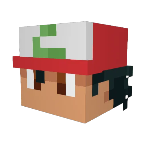 Der_Minecrafter Minecraft avatar head, 3D render