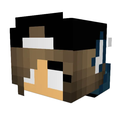 Der_Oreokeks Minecraft avatar head, 3D render