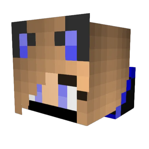 Der_Rand Minecraft avatar head, 3D render