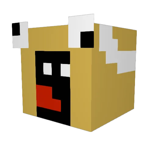 Der_Samenbaer Minecraft avatar head, 3D render