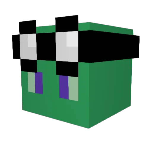 Der_Seb_ Minecraft avatar head, 3D render
