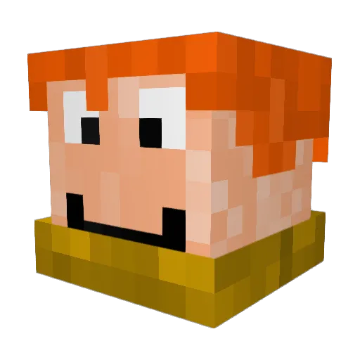 Der_Staubfeger Minecraft avatar head, 3D render