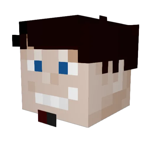 Der_Tho Minecraft avatar head, 3D render