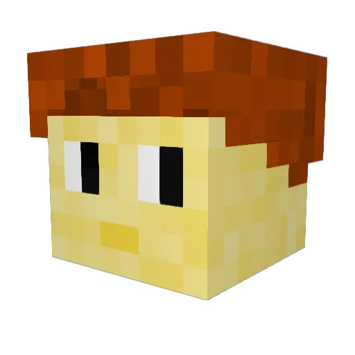 Der_Tobiiiii Minecraft avatar head, 3D render