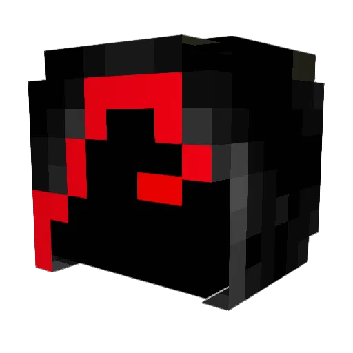 Der_Wither Minecraft avatar head, 3D render