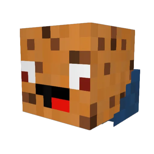 Der_leckere_Keks Minecraft avatar head, 3D render