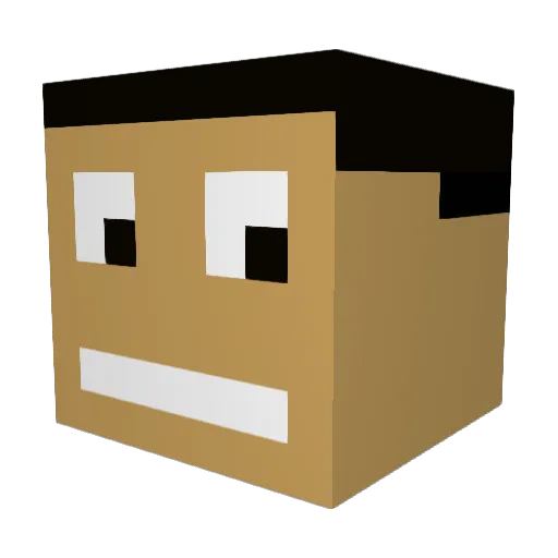 Der_xTheLuapx Minecraft avatar head, 3D render
