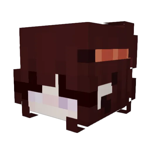 DerangedHare359 Minecraft avatar head, 3D render