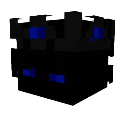 DerayedMC Minecraft avatar head, 3D render