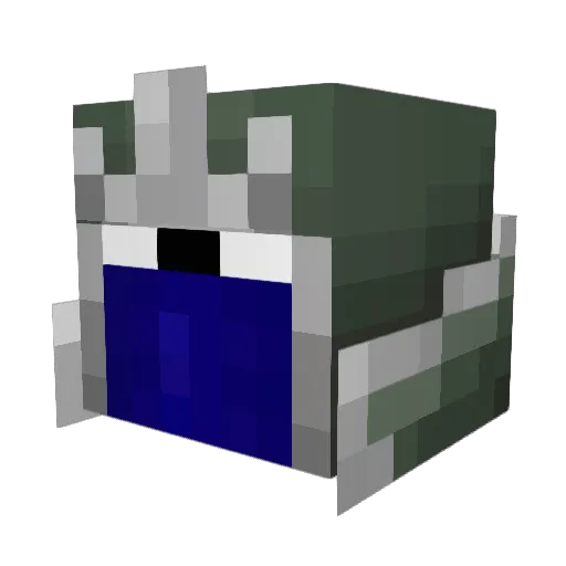 Derazing Minecraft avatar head, 3D render