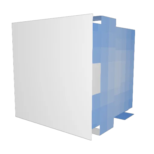 Derbabo47 Minecraft avatar head, 3D render