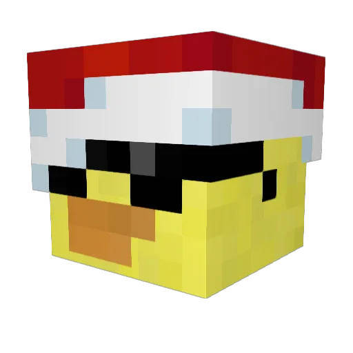 DerbederSamo Minecraft avatar head, 3D render