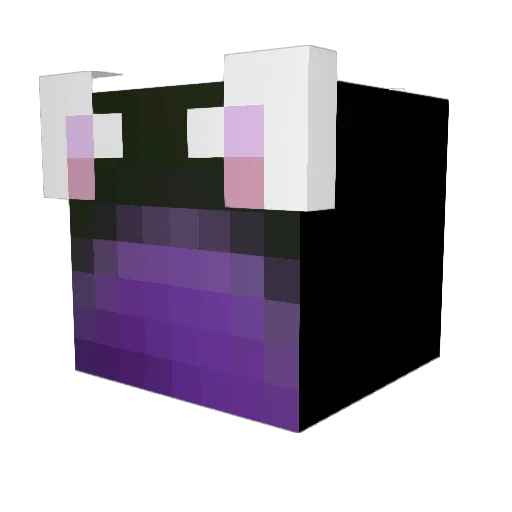 Derby1537 Minecraft avatar head, 3D render