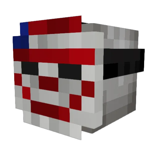 DerbyKid24 Minecraft avatar head, 3D render