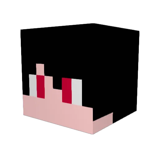 DerbySieger Minecraft avatar head, 3D render