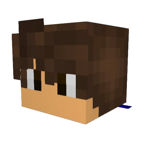 Derda012 Minecraft avatar head, 3D render