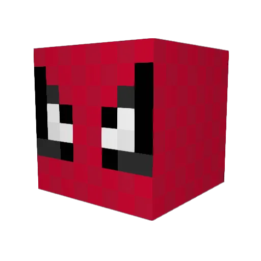 Derdok Minecraft avatar head, 3D render
