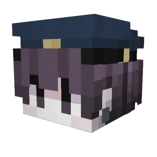 Derek05HY Minecraft avatar head, 3D render