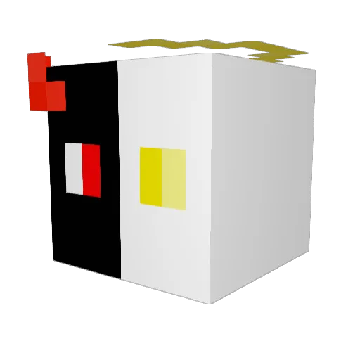 DerekOp2010 Minecraft avatar head, 3D render