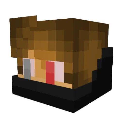 DerekSmalls Minecraft avatar head, 3D render